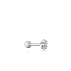 Ania haie Sparkle flower barbell single earring